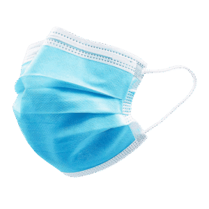 Ma Croix 3 Ply Disposable Face Masks for Summer, Blue Mask with Earloop in Box