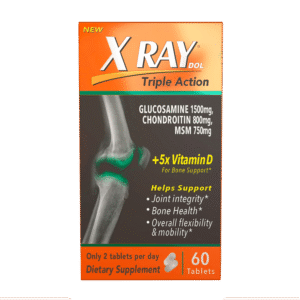XRay Triple Action Joint Health Supplement with Vitamin D, 60 Count