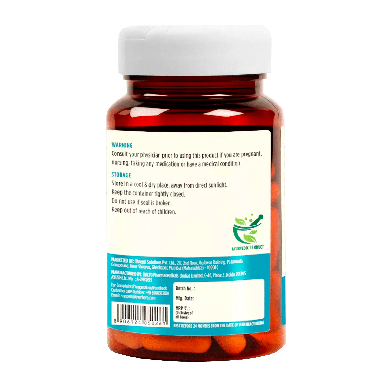 Everherb (By Pharmeasy) Karela - Blood Sugar Control - Lowers Bad Cholestrol - Bottle Of 60 - Image 3